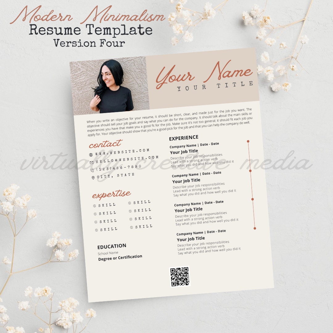 Modern Minimalism Resume Template - Il 1080xN.4943241550 Ib3u 