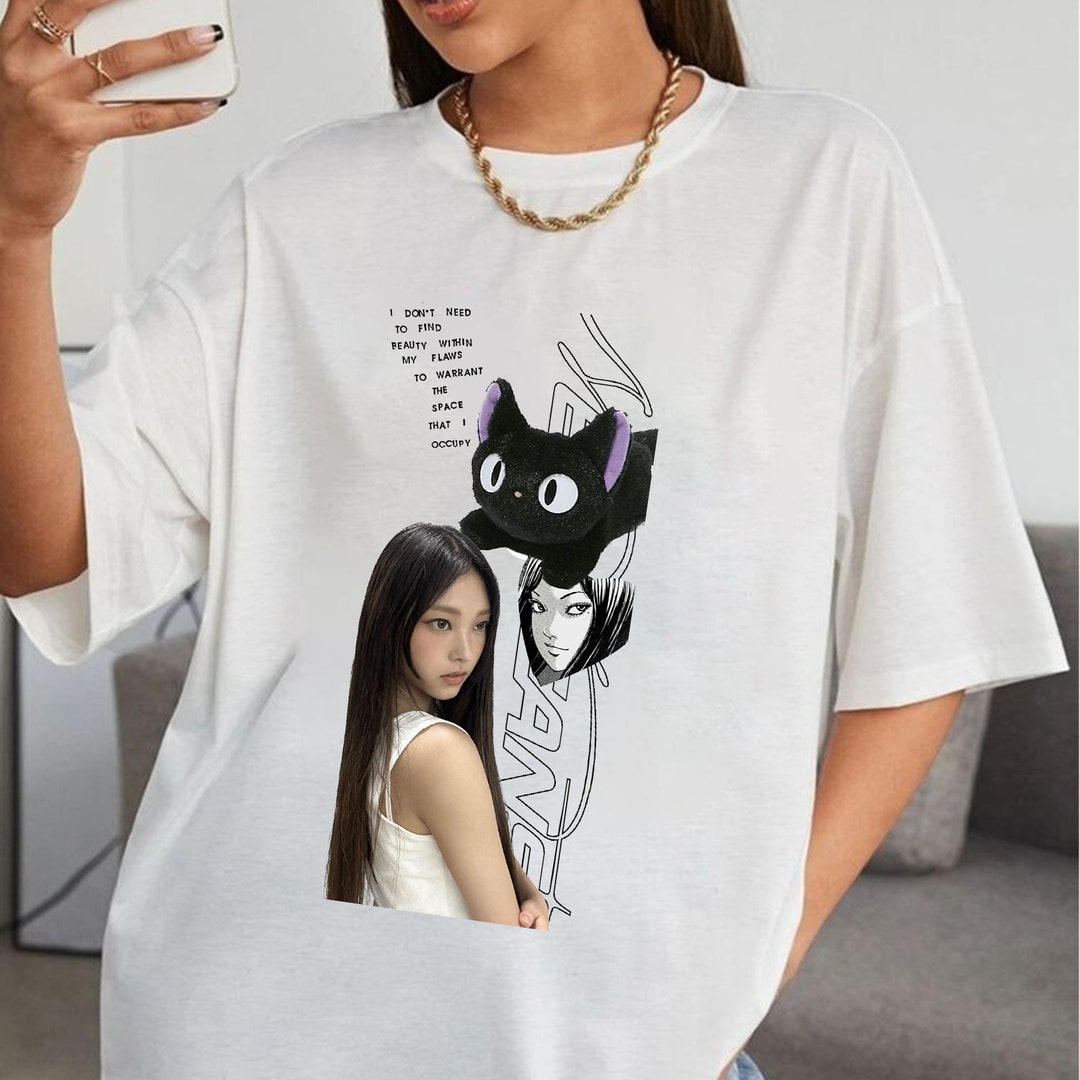 Haerin Cat Lover Shirt Cute Cat Haerin Shirt Haerin Newjeans Etsy