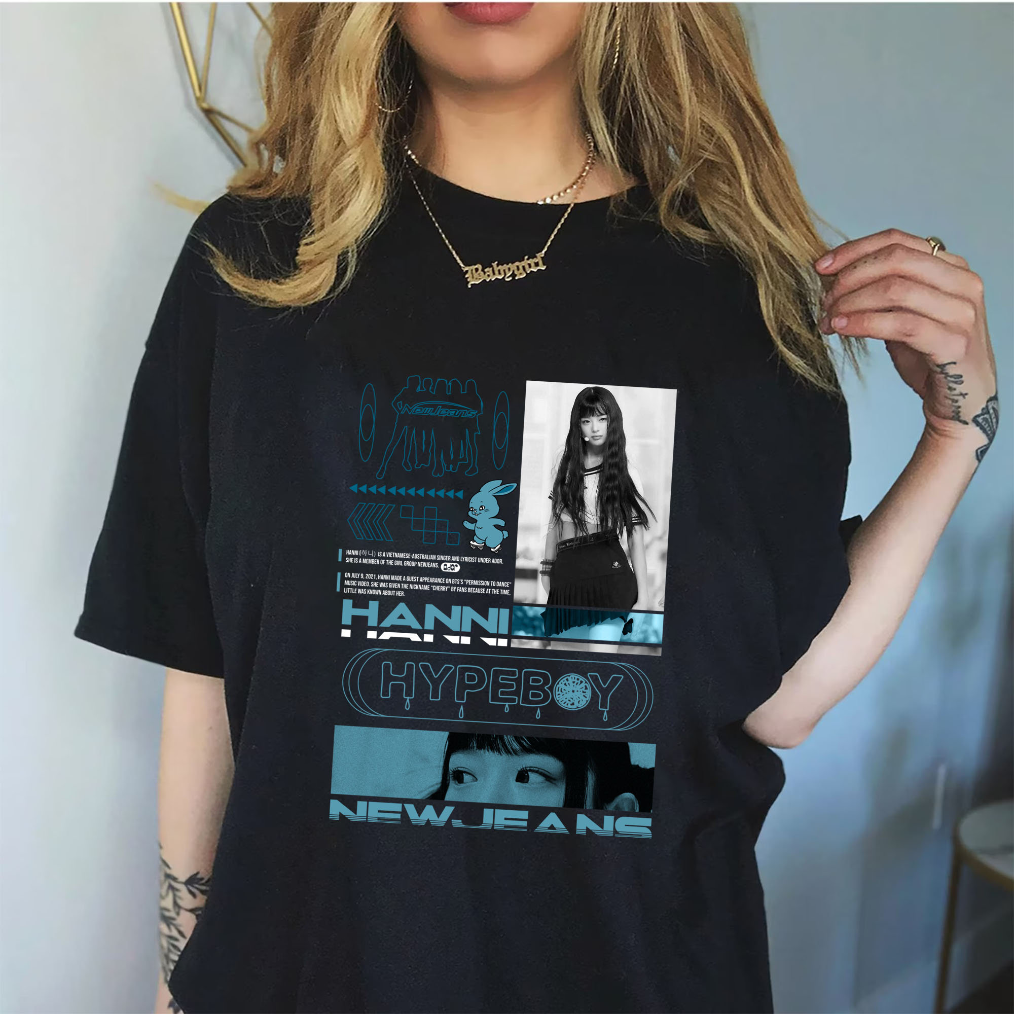 Discover Hanni Pham Shirt, Dont Be Blue Shirt, Bunnies Newjeans Shirt, Hype Boy Shirt