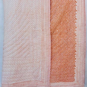 Indian Block Printed Cotton Quilt, Reversible Floral Print Quilt, King Size Bed Comforter, Jaipuri Razai Bedding Bedspread, Home Decor, Gift