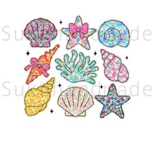 Wildflower Seashell Clam Summer Png, Summer Vibes Png, Floral Summer Png, Summer Beach Png, Wildflower Summer Design, Summer Vacation Png