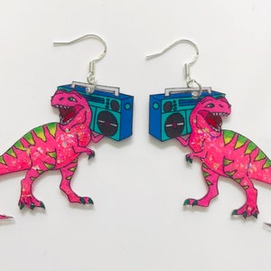 Jammin T-Rex Earrings