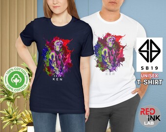 Camiseta unisex SB19 Camiseta SB19 Ken Camiseta filipina con póster PPOP Camiseta de merchandising SB19 Camiseta de fandom de A'TIN Camiseta de regalo SB19 Camiseta de concierto SB19 Ken