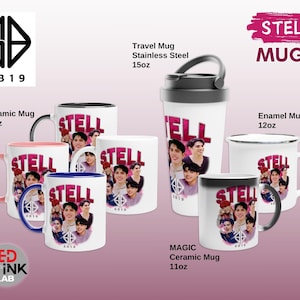 SB19 Stell Happy Faces mugs PPOP SB 19 Stell ceramic mug SB19 enamel mug magic mug SB19 stainless steel travel mug SB19 Merch A&#39;TIN fan Gift