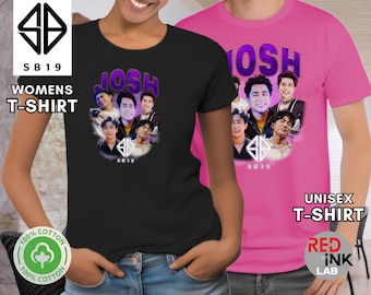 Camiseta SB19 unisex para mujer, camiseta SB19 Josh, caras felices, camiseta filipina PPOP SB19 Josh, mercancía SB19, regalo para fans de A'TIN, camiseta de concierto SB19 Josh