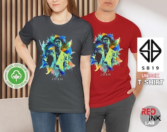 Camiseta unisex SB19 Camiseta SB19 Josh Merchandising SB19 Posterizado Camiseta filipina PPOP SB19 Josh Camiseta A'TIN Fandom Camiseta de regalo SB19 Camiseta de fan SB19