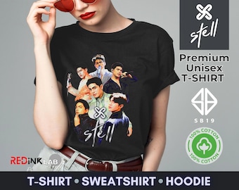 Camiseta con póster de Stell SB19, sudadera negra con capucha de Stell, sudadera de Stell SB19 para fans, artículos de Stell SB19, regalo para fans de Stell SB19, camiseta SB19