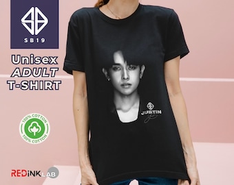 Camiseta unisex de Justin SB19, camiseta infantil de Justin SB19, camiseta de Justin SB19, ídolo PPOP SB19, camiseta de fandom de A'TIN, camiseta de regalo para A'TIN, merchandising de SB19