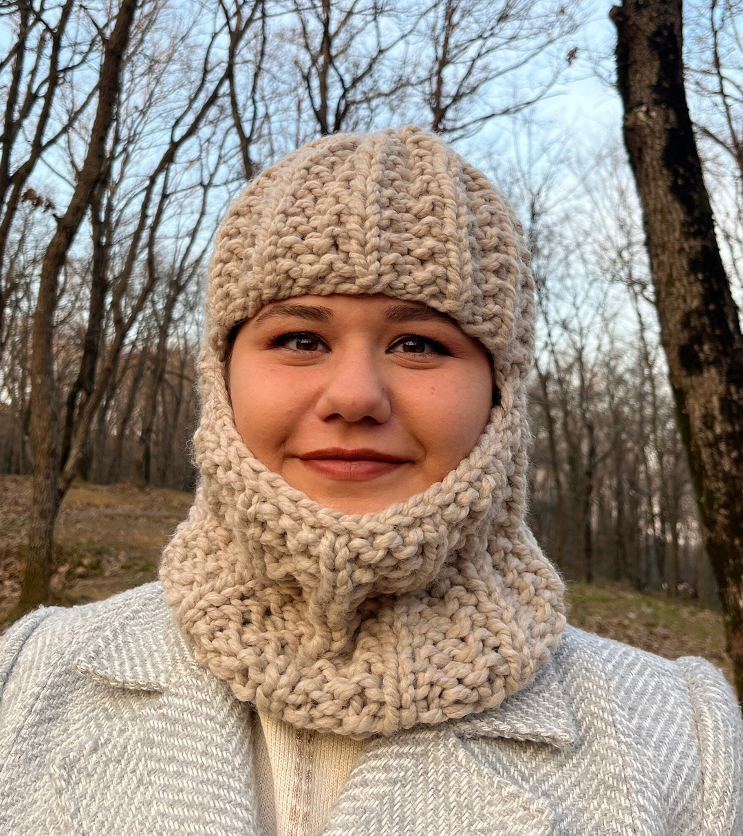 Unisex Knit Balaclava, Knitted Balaclava for Men, Christmas Gift