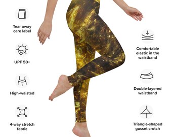 Twisted Gold Yoga Pants