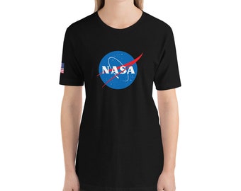 National Aeronautics and Space Administration (Front), International Space Station (Back) Unisex T-shirt