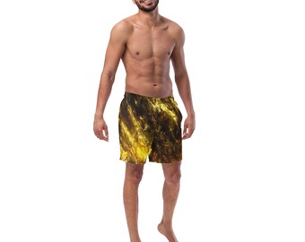 Twisted Gold Men's Swim Trunks
