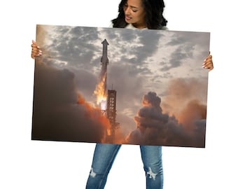 Flight Test 3, Liftoff (03/14/2024) Enhanced Metal Print