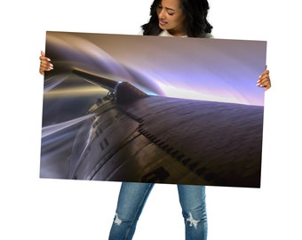 Flight Test 4, Reentry Starship (06/06/2024) Enhanced Metal Print