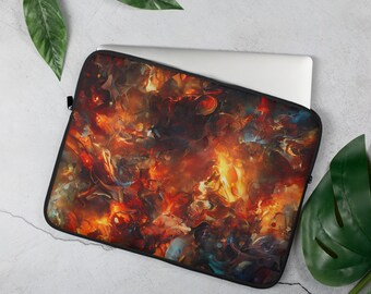 Fractal Fire and Smoke Laptop Sleeve