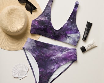 Ethereal Purple high-waisted Bikini
