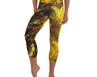 Twisted Gold Yoga Capri