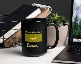 Banana Lore Mug (Black Glossy)