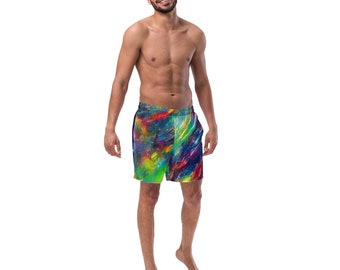 Technicolor Tide Men's Swim Trunks