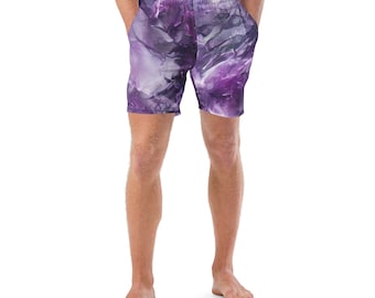 Ethereal Purple Men's Swim Trunks