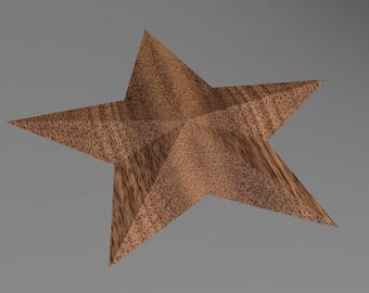 Christmas Star CNC File | Wooden Holiday Decor | STL Digital Download | CNC Router Wood Project |
