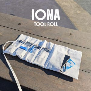 Patrón de costura para rollo de herramientas, soporte para materiales de arte y organizador de manualidades