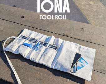Tool Roll Sewing Pattern, Art Supplies Holder, Craft Organizer