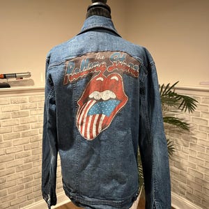 The Rolling Stones Denim Jean Jacket DIY