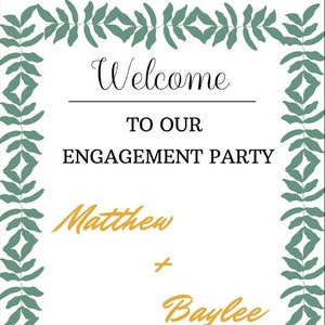 Minimlist Floral Wedding Board