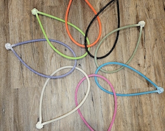 Colorful Lariat Nosebands for Halter Braiding