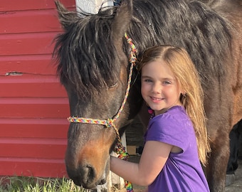 Handmade Yacht Rope Horse Halter – Durable Double Braid Polyester