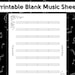4-pack Printable Blank Sheet Music | Floral Music Manuscript Paper - Etsy