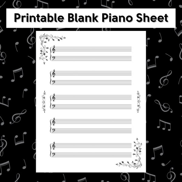 Sheet Music Paper - Etsy