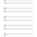 4-pack Printable Blank Piano Sheet Music | Floral Music Manuscript ...