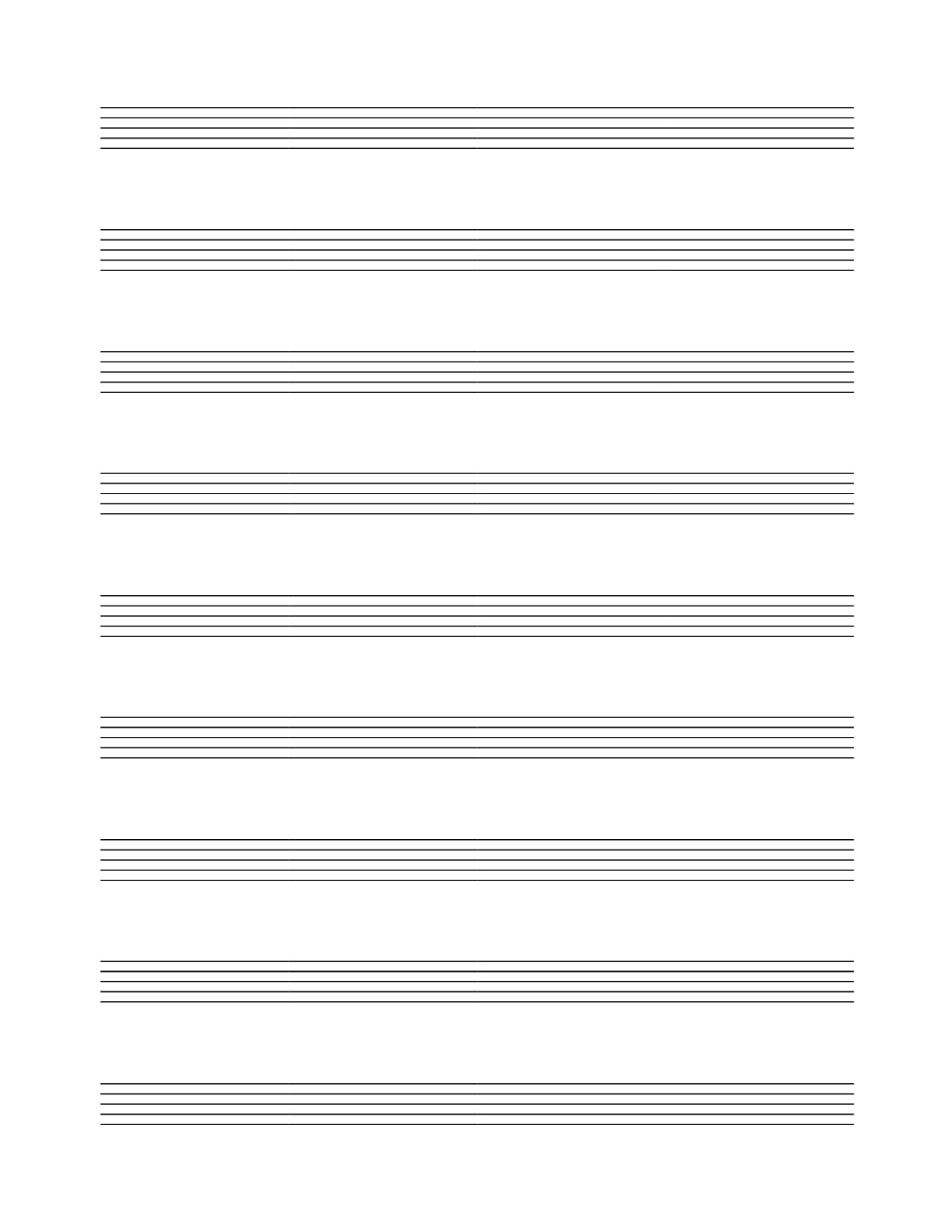4-pack Printable Blank Sheet Music | Floral Music Manuscript Paper - Etsy