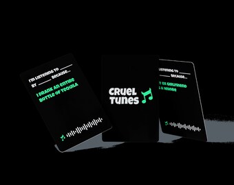 Name That Tune Game Cruel Tunes Adult Party Game - Hilarious Music Game For Parties, Game Nights & Drinking Games Party Games-796785