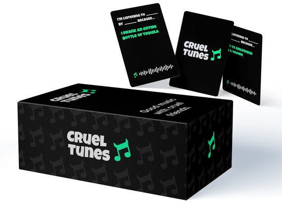 thumbnail image 2 of Cruel Tunes Adult Party Game - Hilarious Music Trivia & Roasting Game For Game Nights, Pregames, Parties 2 of 13
