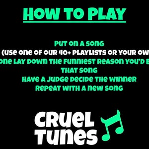 Cruel Tunes The Hilarious Adult Party Game for Music Lovers | Fun Game for Pregames, Game Nights, and Drinking Games | Perfect Holiday Party image 6