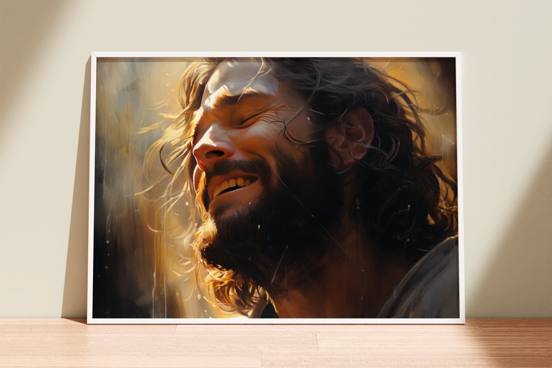 Jesus Blessed Rain Jesus Painting the Living Christ - Etsy
