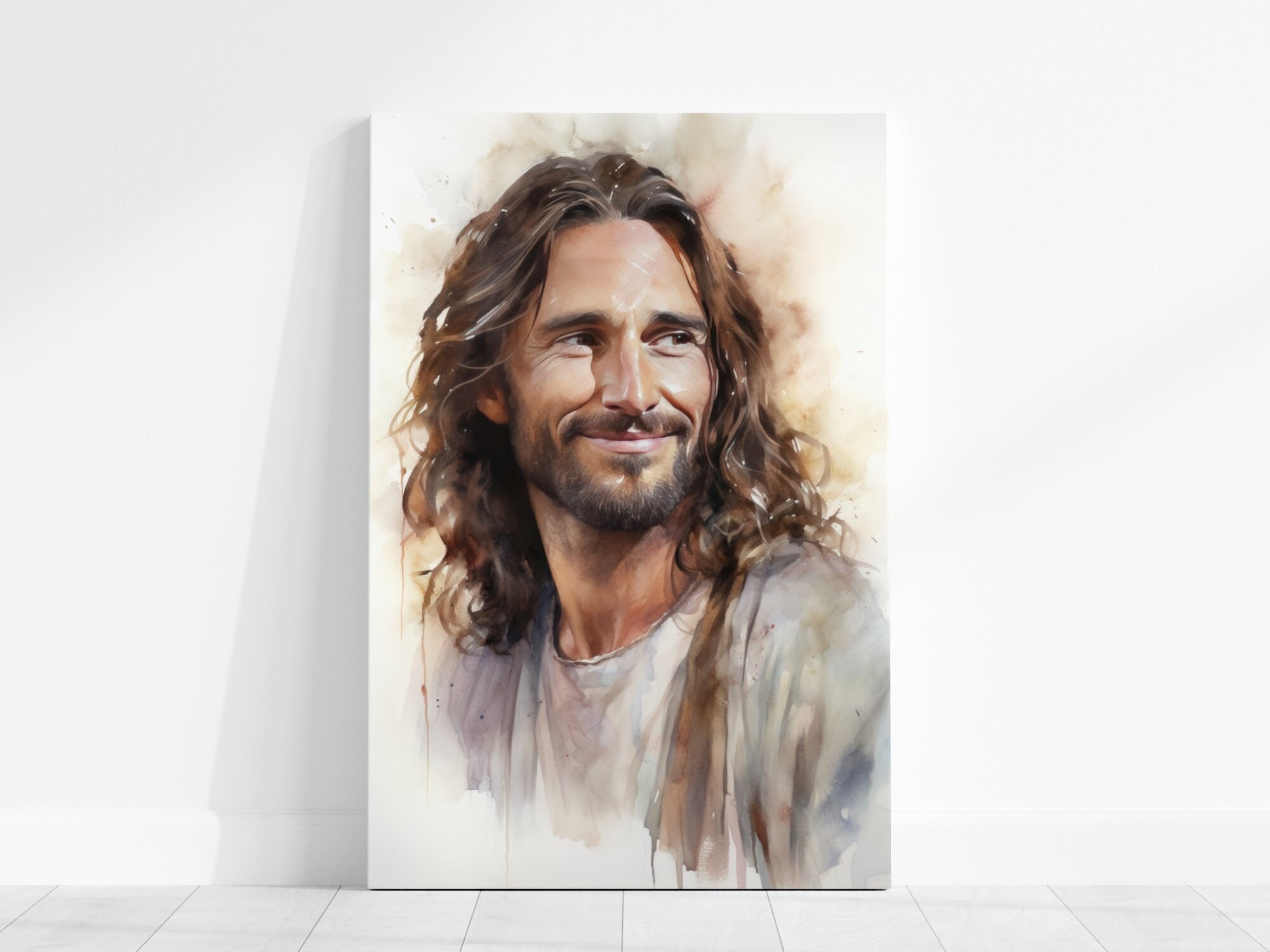 Jesus, Our Smiling Friend Poster Painting Print Bible Verse Wall Art ...