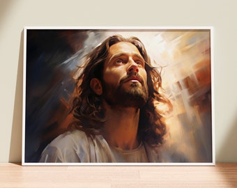 Jesus Watercolor Painting | Christian Art Print (Digital Download)