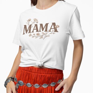 Camisa floral bohemia para mamá - Camiseta retro para el Día de la Madre imagen 3