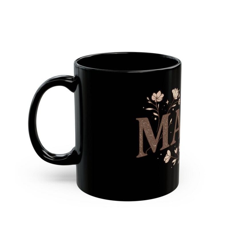 Boho Floral Mama Coffee Mug - Minimalist Mom Gift image 3