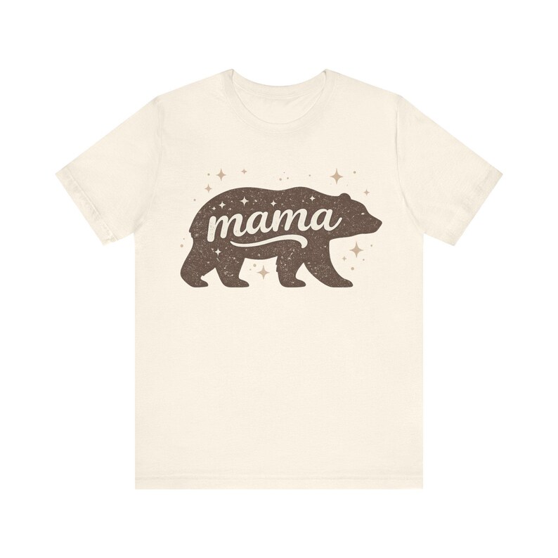Camiseta Mamá Osa / Silueta de Osa con Estrellas imagen 9