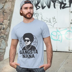 Gangsta Nana T-Shirt: Funny Grandma Hip Hop Style Graphic Tee image 5