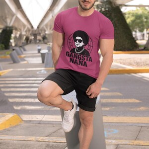 Gangsta Nana T-Shirt: Funny Grandma Hip Hop Style Graphic Tee image 7