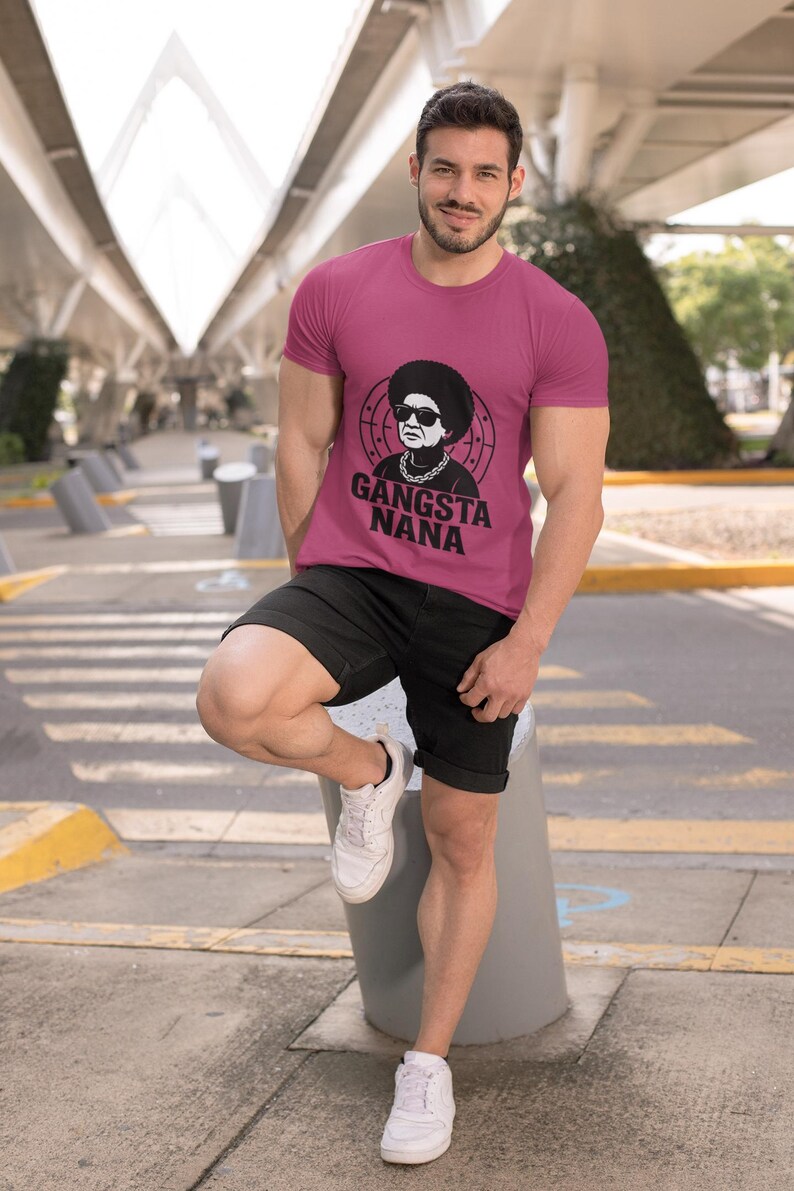 Gangsta Nana T-Shirt: Funny Grandma Hip Hop Style Graphic Tee image 7