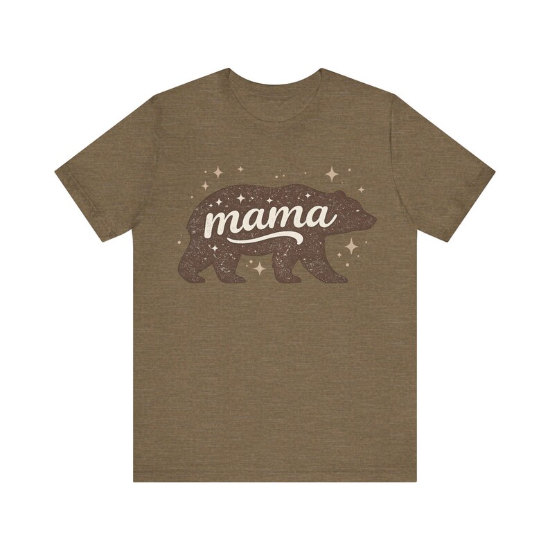 Camiseta Mamá Osa / Silueta de Osa con Estrellas imagen 11