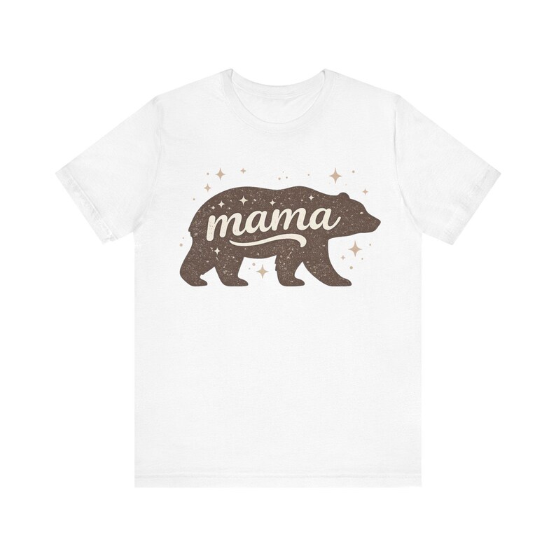 Camiseta Mamá Osa / Silueta de Osa con Estrellas imagen 7