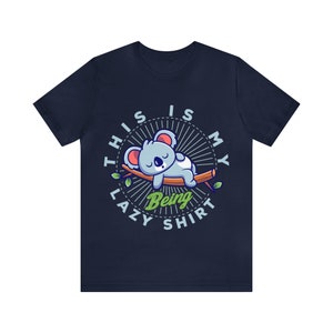 レイジーデイ コットンTシャツ：ユニセックスの面白いグラフィックTシャツ 画像 2